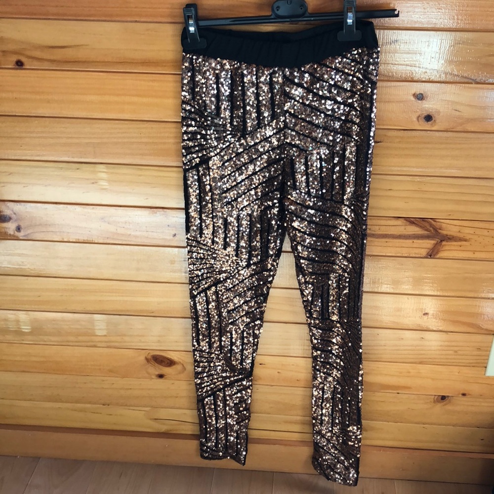 Sequin Embellished Leggings